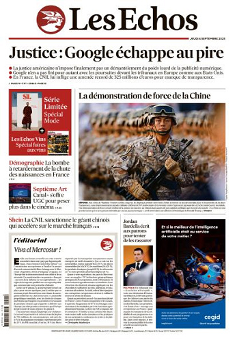 Les Echos - 4 Septembre 2025