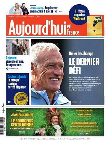 Aujourd’hui en France - 5 Septembre 2025