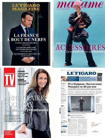 Pack Le Figaro et ses 3 suppléments - Vendredi 5 Septembre 2025
