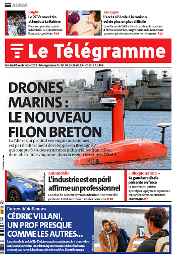 Le Télégramme (19 éditions) - 5 Septembre 2025