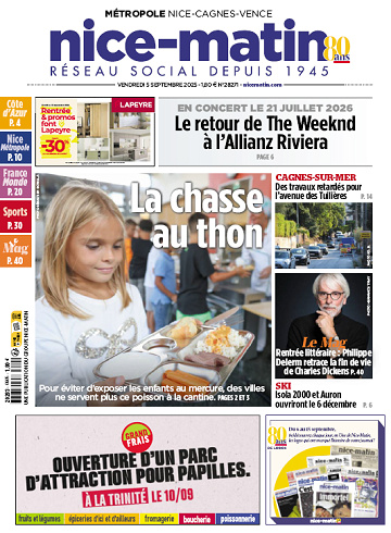 Pack Journaux Groupe Nice-Matin (8 éditions) - 5 Septembre 2025