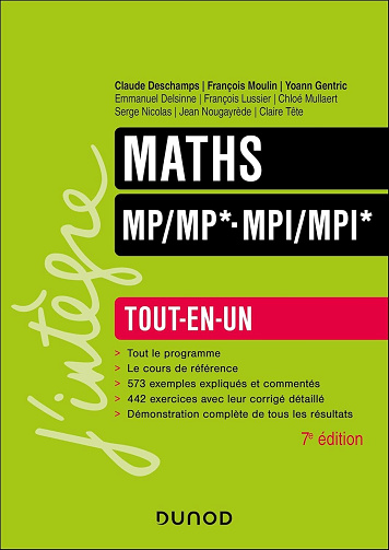 Collectif - Maths Tout-en-un MP/MP*-MPI/MPI* - 7e éd. (J'intègre) (2025)