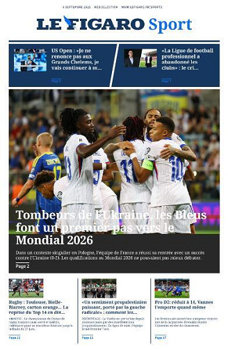 Le Figaro Sport - 6 Septembre 2025