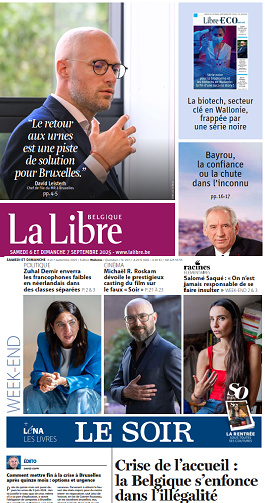 Le Soir + La Libre - 6 Septembre 2025