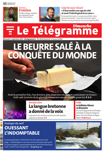 Le Télégramme (9 éditions) - 7 Septembre 2025
