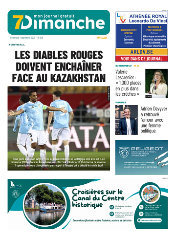 Pack Journaux Belges Du Dimanche 7 Septembre 2025