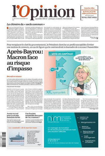 L’Opinion - 8 Septembre 2025