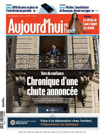 Aujourd’hui en France - 8 Septembre 2025