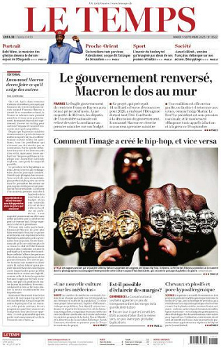 Le Temps - 9 Septembre 2025