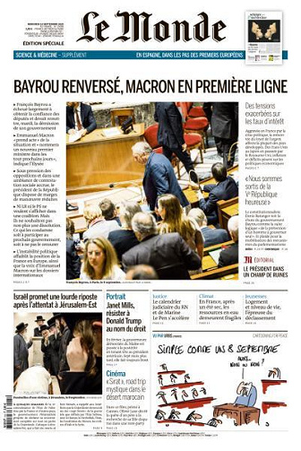 Le Monde du Mercredi 10 Septembre 2025