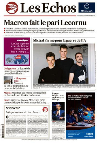 Les Echos - 10 Septembre 2025