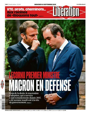 Libération du Mercredi 10 Septembre 2025