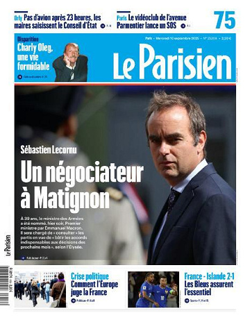 Le Parisien - 10 Septembre 2025