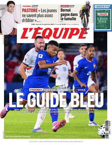 L’equipe du Mercredi 10 Septembre 2025