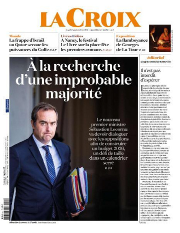 La Croix - 11 Septembre 2025