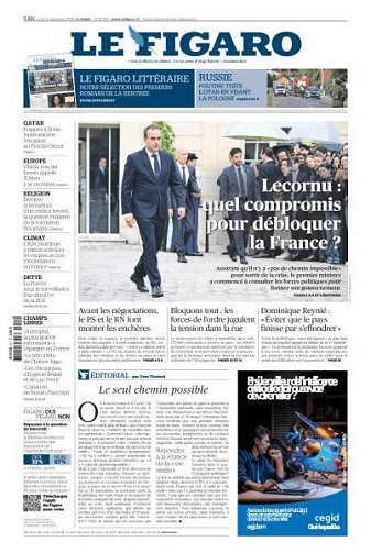 Le Figaro du Jeudi 11 Septembre 2025