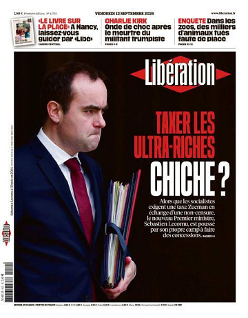 Libération du Vendredi 12 Septembre 2025