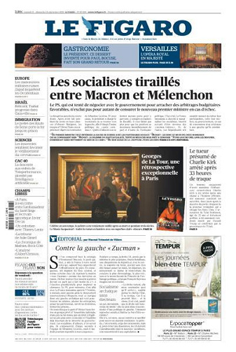 Le Figaro du Samedi 13 et Dimanche 14 Septembre 2025
