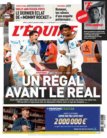 L’equipe du Samedi 13 Septembre 2025