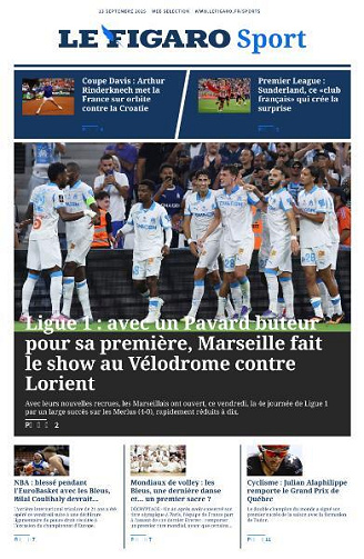 Le Figaro Sport - 13 Septembre 2025