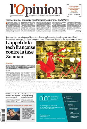 L’Opinion - 15 Septembre 2025