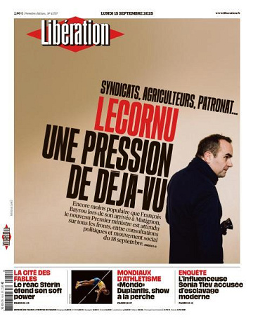 Libération du Lundi 15 Septembre 2025