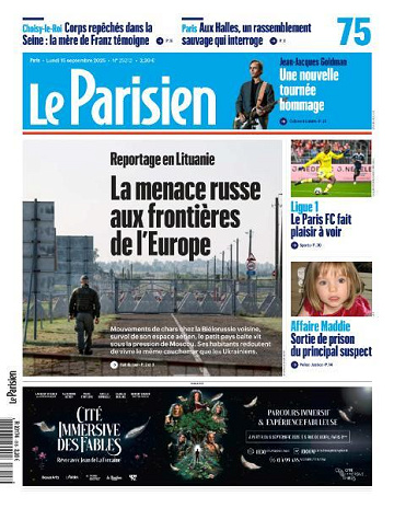 Le Parisien - 15 Septembre 2025