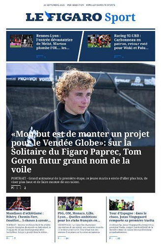 Le Figaro Sport - 15 Septembre 2025
