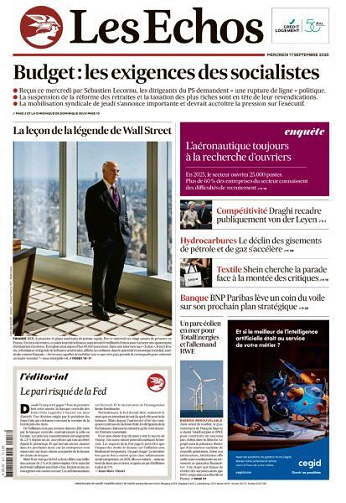 Les Echos - 17 Septembre 2025
