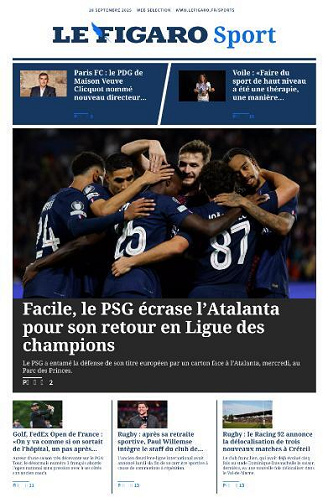 Le Figaro Sport - 18 Septembre 2025