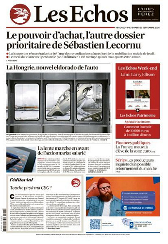 Les Echos - 19-20 Septembre 2025