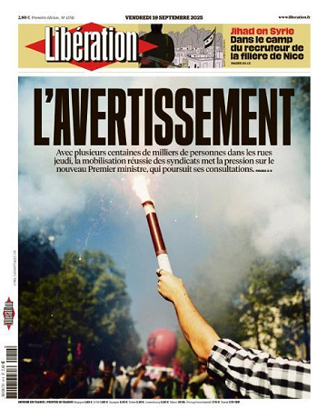 Libération du Vendredi 19 Septembre 2025