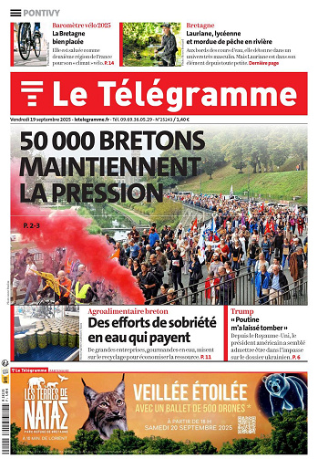 Le telegramme Pontivy - 19 septembre 2025