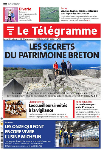 Le telegramme Pontivy - Samedi 20 septembre 2025