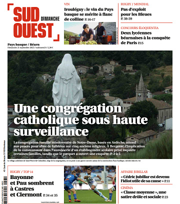 Sud Ouest (2 Éditions) Du Dimanche 21 Septembre 2025