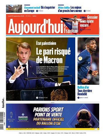 Aujourd’hui en France - 22 Septembre 2025