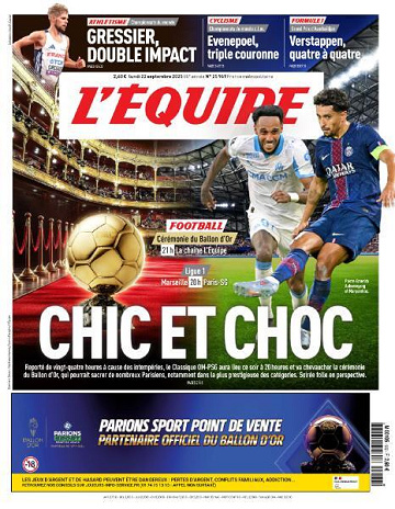 L’equipe du Lundi 22 Septembre 2025