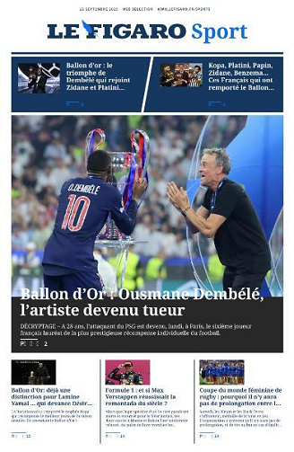 Le Figaro Sport - 23 Septembre 2025