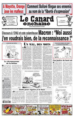 Le Canard enchaîné - 24 Septembre 2025