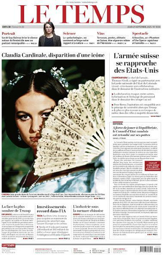 Le Temps - 25 Septembre 2025
