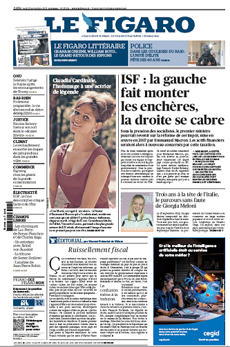 Le Figaro du Jeudi 25 Septembre 2025