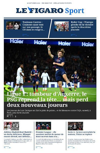 Le Figaro Sport - 28 Septembre 2025