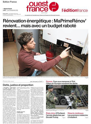 Ouest-France Édition France - 29 Septembre 2025