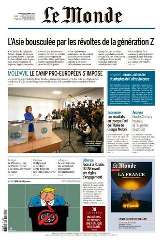 Le Monde du Mardi 30 Septembre 2025