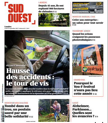 Sud Ouest (2 Éditions) Du Lundi 29 Septembre 2025