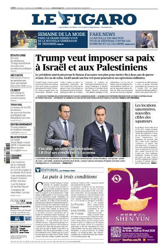Le Figaro du Mercredi 1er Octobre 2025