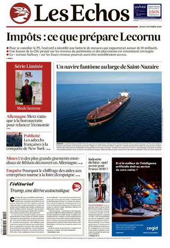Les Echos - 2 Octobre 2025
