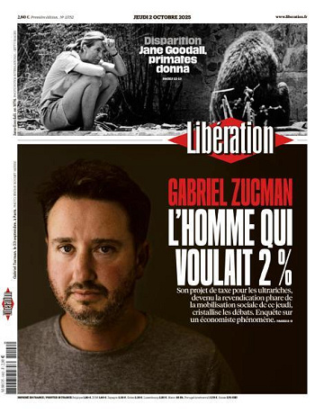 Libération du Jeudi 2 Octobre 2025