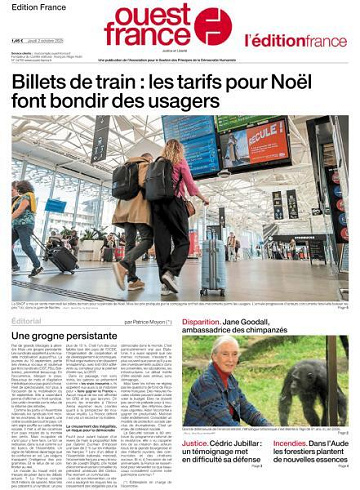 Ouest-France Édition France - 2 Octobre 2025