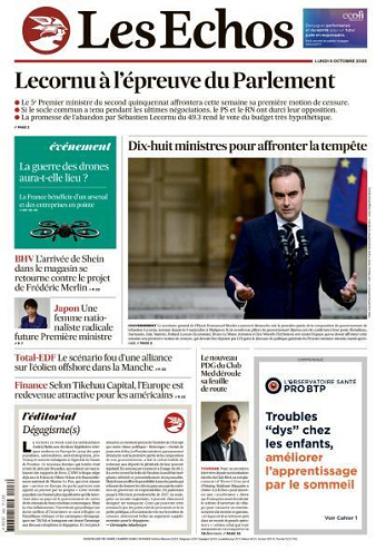 Les Echos - 6 Octobre 2025